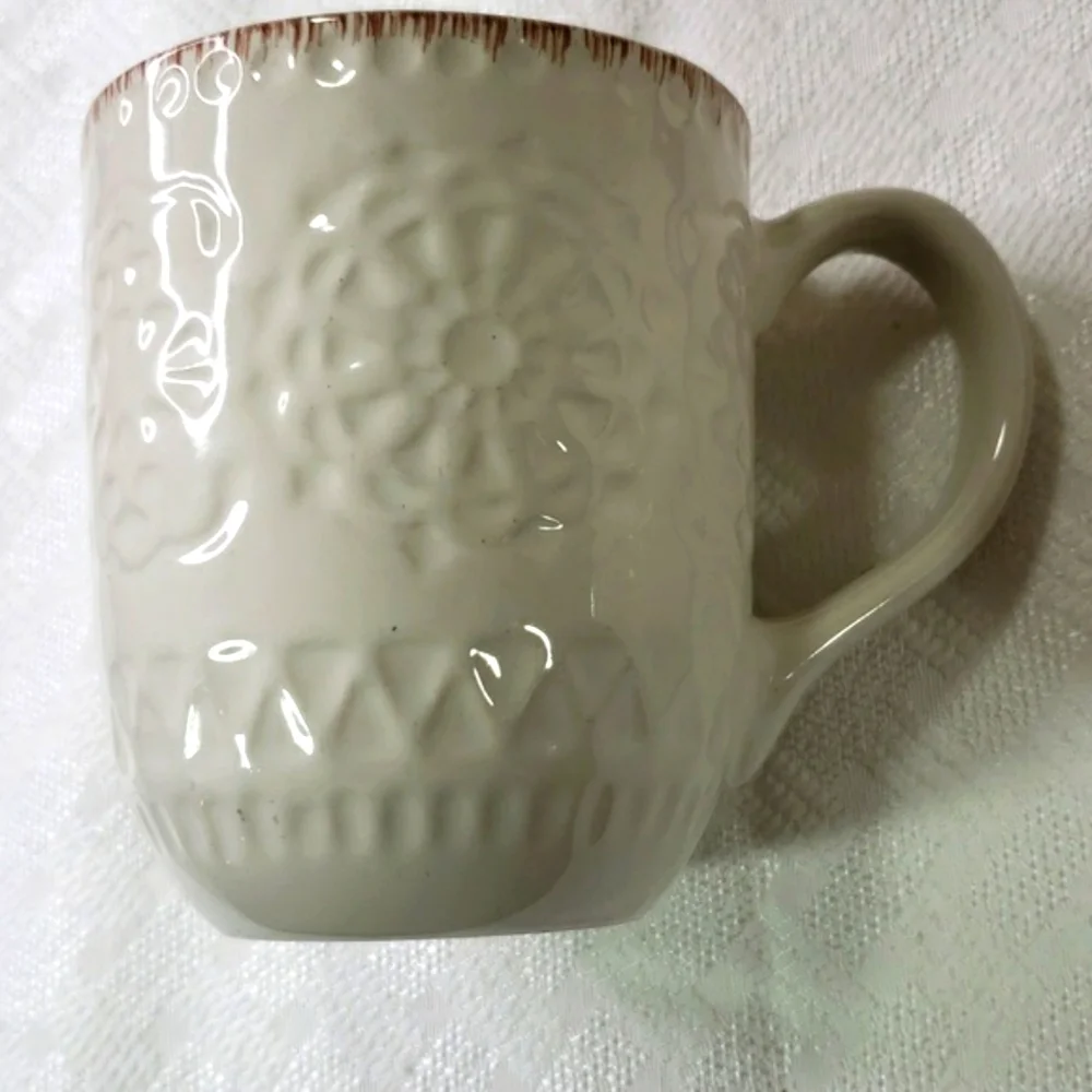 Pfaltzgraff Chateau mug & bowl cream brown - Picture 2 of 8